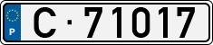 License plate of Portugal, Trailers