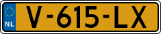 License plate of the Netherlands, Light Commercial Vehicles (1994 system)