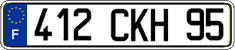 French license plate, FNI