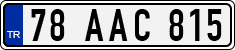 License plate of Turkey, Regular plates