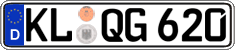 German license plate, Regular plates