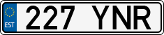 License plate of Estonia, Regular car plates