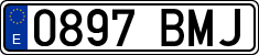 License plates of Spain, Ordinary (2000)