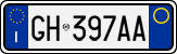 License plate of Italy, Cars (1994 year series)