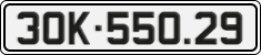 License plate of Vietnam, Cars