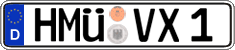 German license plate, Regular plates