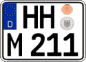 German license plate, Regular plates