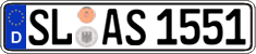 German license plate, Regular plates