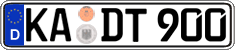 German license plate, Regular plates