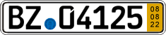 German license plate, Short-term transit plates