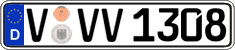 German license plate, Regular plates