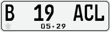 License plate of Indonesia, Regular plates