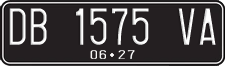 License plate of Indonesia, Regular plates