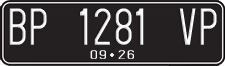 License plate of Indonesia, Regular plates