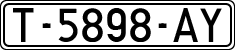 License plates of Spain, 1971 year series