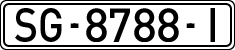 License plates of Spain, 1971 year series