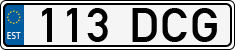 License plate of Estonia, Regular car plates