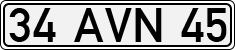 License plate of Turkey, Regular plates