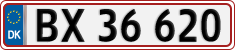 License plate of Denmark, Regular plates
