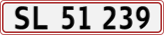 License plate of Denmark, Regular plates
