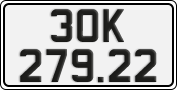 License plate of Vietnam, Cars