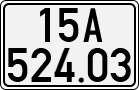 License plate of Vietnam, Cars