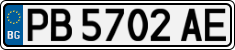 License plate of Bulgaria, Cars