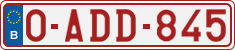 License plate of Belgium, Regular plates (2010)