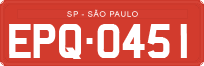 License plate of Brazil, Commercial vehicles (1990)