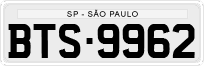 License plate of Brazil, Private owners (1990)