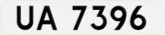 License plate of Hong Kong, AB 1234