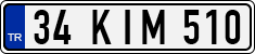 License plate of Turkey, Regular plates