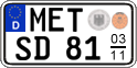German license plate, Seasonal plates