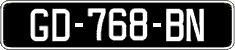 French license plate, SIV (oldtimers)