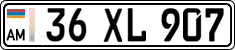 License plate of Armenia, Private owners