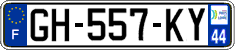 French license plate, SIV (ordinary)
