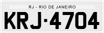 License plate of Brazil, Private owners (1990)