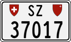 License plate of Switzerland, Cars