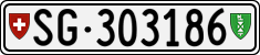 License plate of Switzerland, Cars