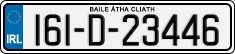 License plate of Ireland, Regular plates