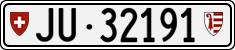 License plate of Switzerland, Cars