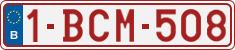 License plate of Belgium, Regular plates (2010)