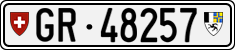 License plate of Switzerland, Cars