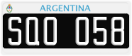 License plate of Argentina, Cars (1995, ABC 123)