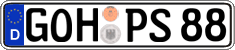 German license plate, Regular plates