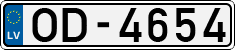 License plate of Latvia, Regular car plates