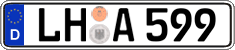 German license plate, Regular plates