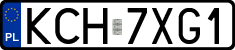 License plates of Poland, Regular car plates