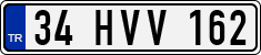 License plate of Turkey, Regular plates