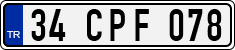 License plate of Turkey, Regular plates